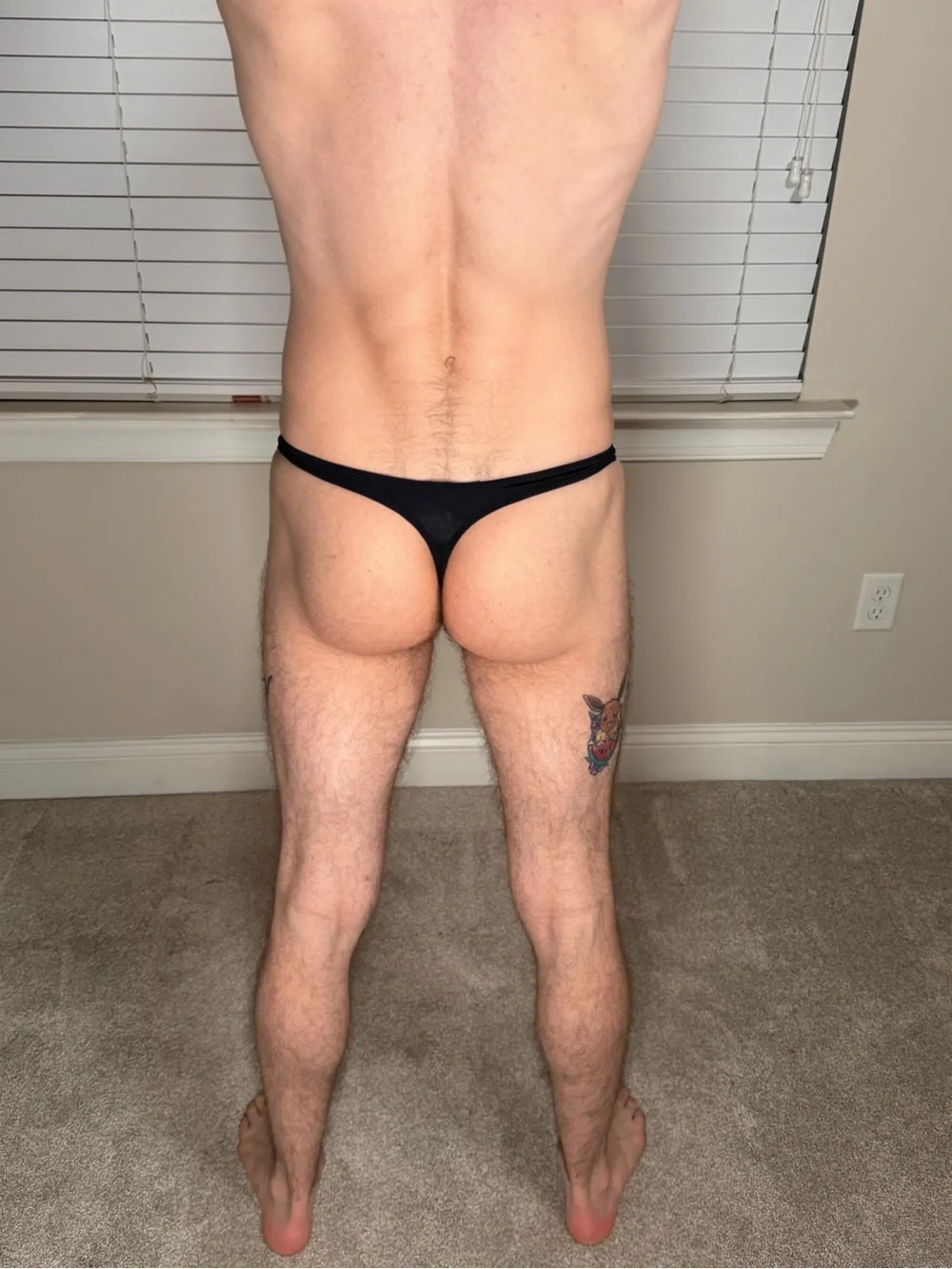 Mens Andrew Christian Black Ring-Detail Thong Small